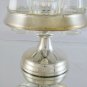 Antique Cruet Salt oil Vinegar Pepper with Base IN Sheffield And Crystal R70