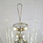 Antique Cruet Salt oil Vinegar Pepper with Base IN Sheffield And Crystal R70