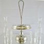 Antique Cruet Salt oil Vinegar Pepper with Base IN Sheffield And Crystal R70