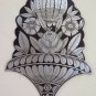 Painting Floral On Iron Handcrafted A Engraving Frieze Vintage Made Hand CH13 7