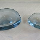 Pair Of Ashtray Vintage Glass Holmegaard Denmark Glass R22
