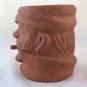 Old Mug IN Terracotta Vintage Portrait Man With Cigar Terra Cotta BM17