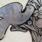 Antique Medal Decorative Hand Painted With Shapes Of Birds & Blossom CH13 45
