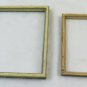 Two Small Frames Vintage Wooden Frame Paintings Photographs Years' 50 BM42