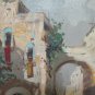 Painting oil On Board Signed Scene of Life Daily To Market Signed X9