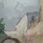 Painting oil On Board Signed Scene of Life Daily To Market Signed X9