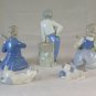 Group Of Figurines Porcelain Rex Valencia Spain Figurines With Animals G18