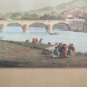 Old engraving With View Of Torino Gran Motherboard Superga River Po BM52