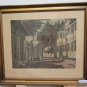 Antique Incision Signed Carl Wedderkopp Painting with Frame Coeval engraving R97