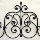 Coat Hangers Vintage Wrought Iron Hanger Wall 4 Hooks Old Ch