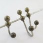 Towel Rack Coat Hangers Hooks Wall Vintage IN Metal 15 11/16in CH15