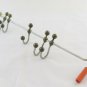 Towel Rack Coat Hangers Hooks Wall Vintage IN Metal 15 11/16in CH15