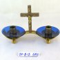 Candlestick Vintage Brass With Crucifix Small Size Candlestick GR6