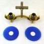 Candlestick Vintage Brass With Crucifix Small Size Candlestick GR6