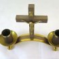 Candlestick Vintage Brass With Crucifix Small Size Candlestick GR6