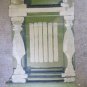 13 13/16x47 3/16in Antique Scenary Screen Backdrop For Theatre Column Colorful