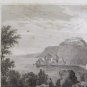 Engraving Antique Audot Edit. Grundmann Del. & Aubert Inc.Scilla Calabria VS11