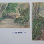 Two Antique drawings Beginning Century Views Gardens France Vence Provence