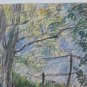Two Antique drawings Beginning Century Views Gardens France Vence Provence