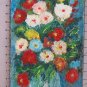 3 1/2x7 1/2in Small Painting Floral Vintage Painting Blossom oil On Board X13