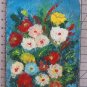 3 1/2x7 1/2in Small Painting Floral Vintage Painting Blossom oil On Board X13