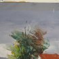 Painting oil landscape Painting On Board Signed Of Lillis Vintage Years' 70 VG