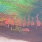Painting oil landscape Painting On Board Signed Of Lillis Vintage Years' 70 VG