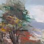 Painting oil landscape Painting On Board Signed Of Lillis Vintage Years' 70 VG