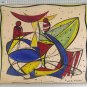 Painting Abstract Vintage Painting Signed Reynaud Painter Piedmont Italy Bsn
