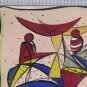 Painting Abstract Vintage Painting Signed Reynaud Painter Piedmont Italy Bsn