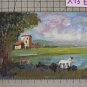 34 Small Painted oil Board landscape Views Vintage Painting Miniature X13 And