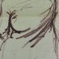 Old Drawing Portrait Figure Full Sketch Of Painter Pancaldi P28.10