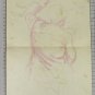 Old Drawing Portrait Figure Full Sketch Of Painter Pancaldi P28.10