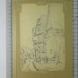 Old Drawing View Haldenweg Signed Bishoff Pen On paper BM53.6A