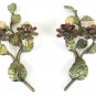 2 Wall Wrought Iron Style Floral Vintage Lights Wall x17 9-10