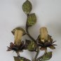 2 Wall Wrought Iron Style Floral Vintage Lights Wall x17 9-10