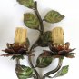 2 Wall Wrought Iron Style Floral Vintage Lights Wall x17 9-10