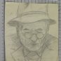 Drawing Sketch Portrait Pencil On paper Opera Painter Gaetano Pancaldi P28.10