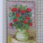 3 7/8x5 7/8in Painting Blossom Small Painting oil Signed Vintage Floral X13