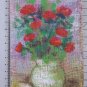 3 7/8x5 7/8in Painting Blossom Small Painting oil Signed Vintage Floral X13