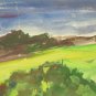 Old Painting Watercolour On paper landscape French View France BM53.2
