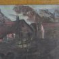 Painting Antique landscape Night View lake Moon Night Painting with Frame X8