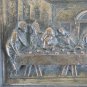Sculpture Bronze Antique Bas-Relief Last Dinner Jesus Christ VS26