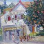 View of A Country Spanish Style Impressionist Old Painting MD1