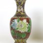 Couple Vases Cloisonné Vintage Chinese Asia Jar For Blossom Floral CM1