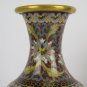 Couple Vases Cloisonné Vintage Chinese Asia Jar For Blossom Floral CM1
