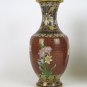 Couple Vases Cloisonné Vintage Chinese Asia Jar For Blossom Floral CM1