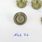 6 Handles Round Bronze Style Louis XV for Furniture Antique DORATEX4