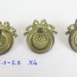 6 Handles Round Bronze Style Louis XV for Furniture Antique DORATEX4