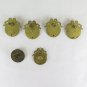 6 Handles Round Bronze Style Louis XV for Furniture Antique DORATEX4